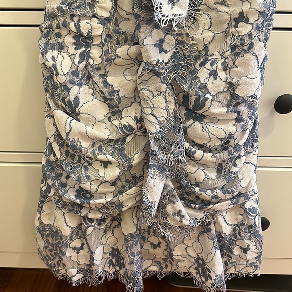 Storia Mini Lace Dress with Ruching - Picture 4 of 9